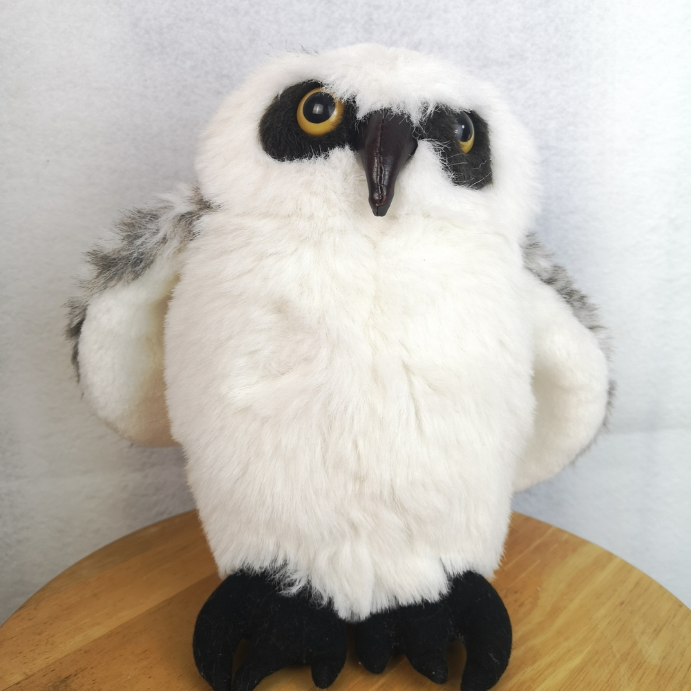 Vintage 1989 Wildkin Snowy Owl Puppet 10"